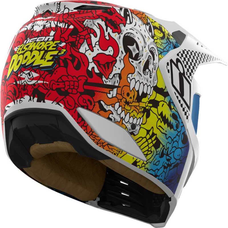 ICON Elsinore Helmet Flip Up Modular Lightweight Moisture Wicking DOT XS-3XL - Picture 37 of 53