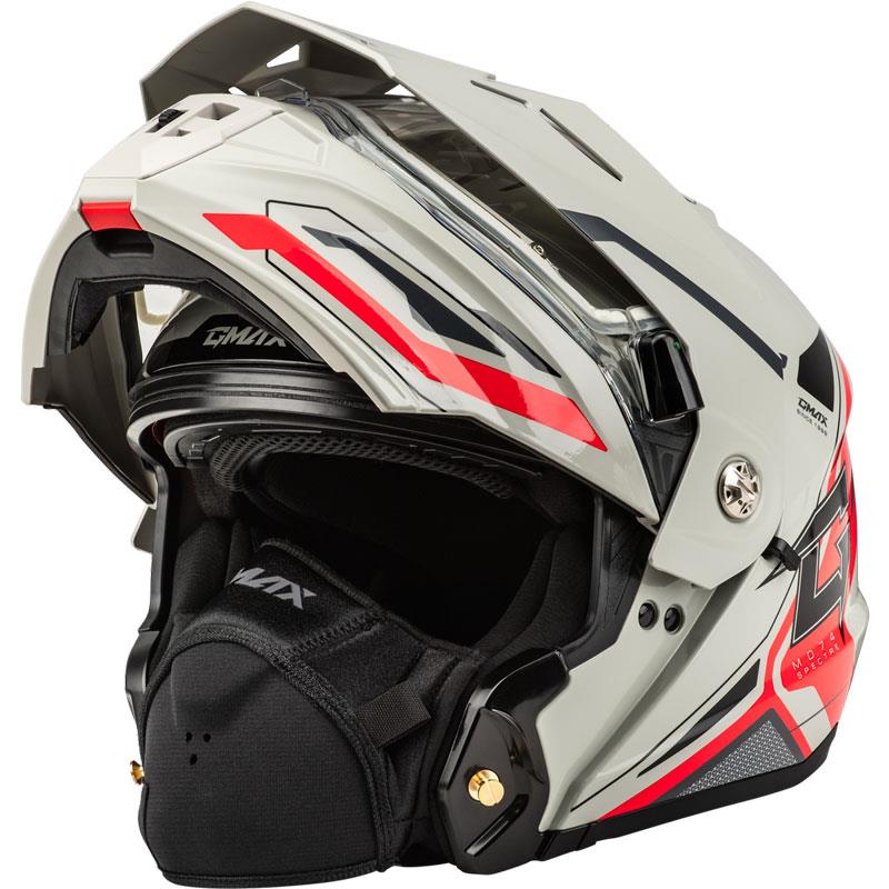 Gmax MD-74S Snow Motorcycle Helmet Modular Inner Shield Dual or Electric XS-3XL - Picture 9 of 32