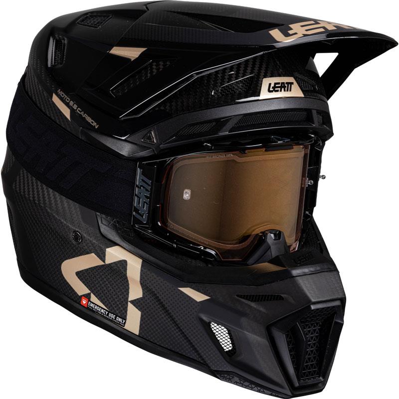 Leatt Moto 9.5 Carbon Helmet Kit with Goggles Off Road MX DOT ECE XS-2XL - Picture 4 of 14