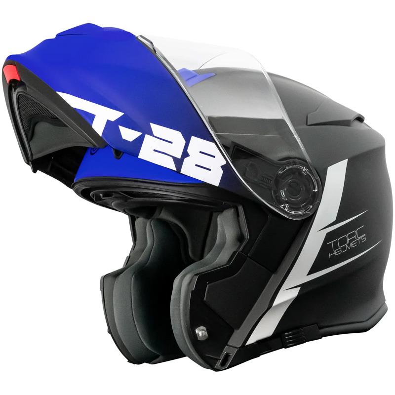 Torc T28 T28B Helmet Bluetooth or without - Flip Up Modular Inner Shield DOT ECE - Picture 53 of 103