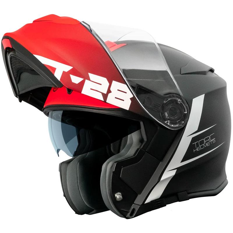 Torc T28 T28B Helmet Bluetooth or without - Flip Up Modular Inner Shield DOT ECE - Picture 70 of 103