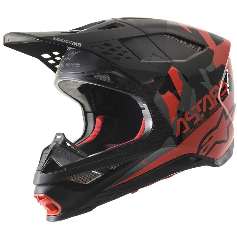 Alpinestars Supertech M8 Helmet Contact Dark Red/White XS Off Road MIPS DOT ECE - Picture 86 of 106