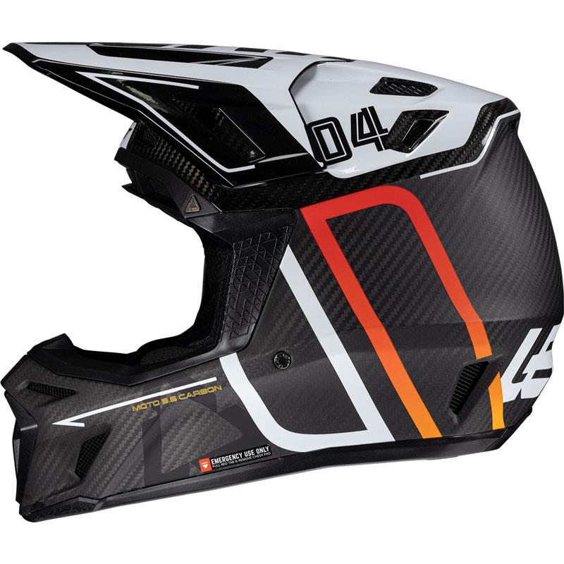 Leatt Moto 9.5 Carbon Helmet Kit with Goggles Off Road MX DOT ECE XS-2XL - Picture 11 of 14
