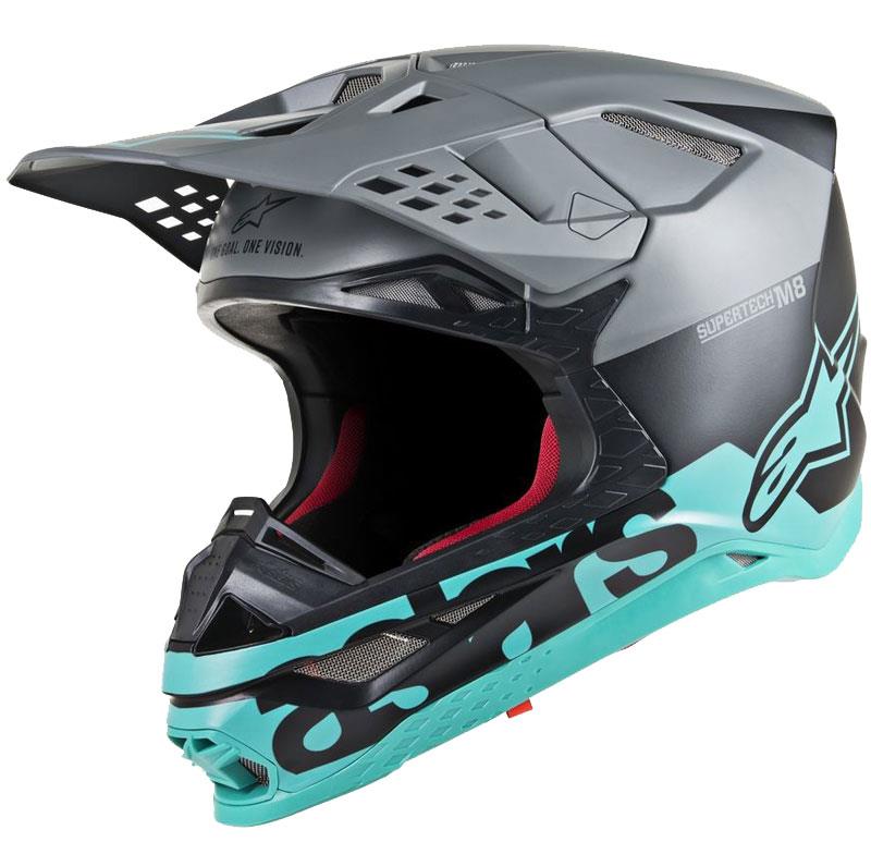 Alpinestars Supertech M8 Helmet Contact Dark Red/White XS Off Road MIPS DOT ECE - Picture 42 of 106