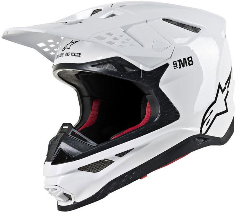 Alpinestars Supertech M8 Helmet Contact Dark Red/White XS Off Road MIPS DOT ECE - Picture 9 of 106