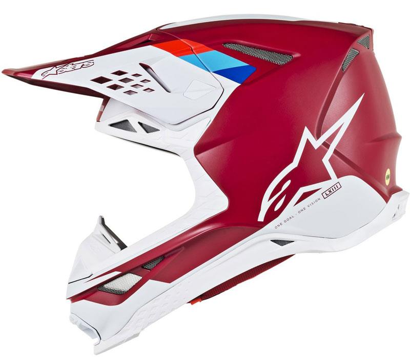 Alpinestars Supertech M8 Helmet Contact Dark Red/White XS Off Road MIPS DOT ECE - Picture 19 of 106