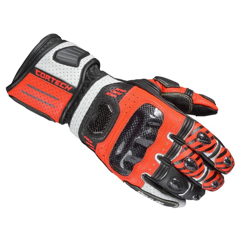 Cortech Revo Sport RR Mens Gloves Leather Gauntlet Pre-curved Fingers S-3XL - Picture 8 of 9