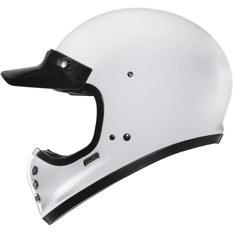 HJC V60 Helmet Full Face Retro Fiberglass Inner Shield Speaker Pocket DOT XS-2XL - Picture 7 of 17