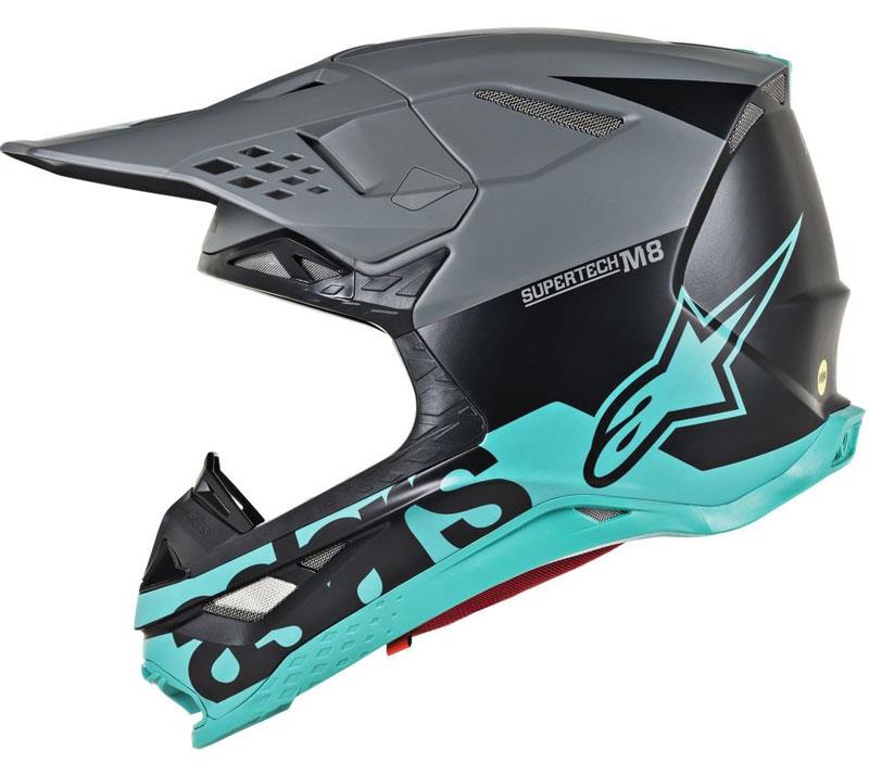 Alpinestars Supertech M8 Helmet Contact Dark Red/White XS Off Road MIPS DOT ECE - Picture 44 of 106
