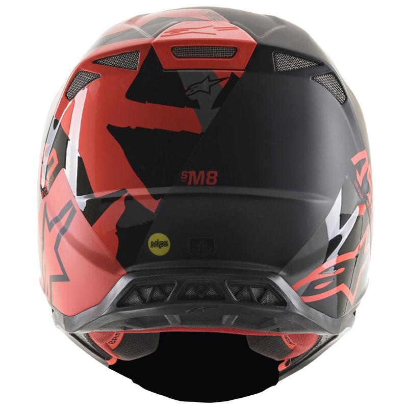 Alpinestars Supertech M8 Helmet Contact Dark Red/White XS Off Road MIPS DOT ECE - Picture 92 of 106