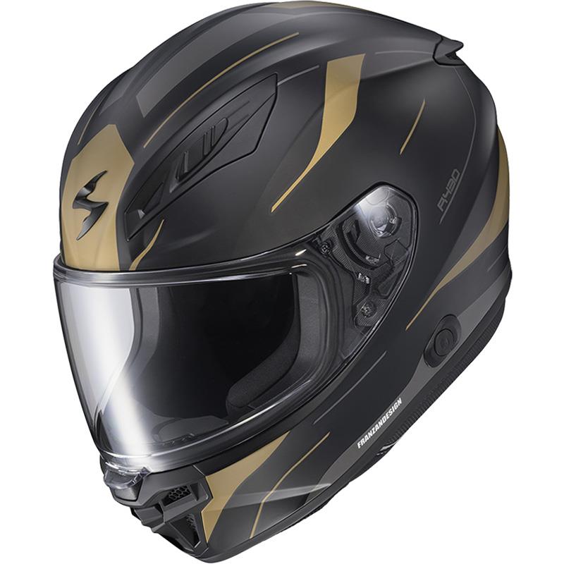 scattante scorpione helmet ScorpionEXO ST1400 EVO Carbon Fiber Full Face Sport Touring Street Motorcycle - Bluetooth Ready Speaker Pockets DOT ECE Solid (Matte Black class WSBK and MotoGP pilots demand Scorpion EXO-R420 Helmet - Matte