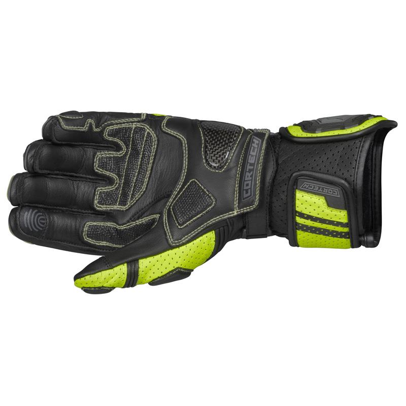Cortech Revo Sport RR Mens Gloves Leather Gauntlet Pre-curved Fingers S-3XL - Picture 7 of 9
