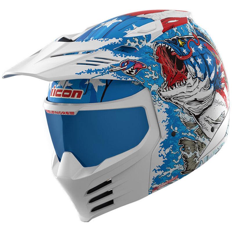 ICON Elsinore Helmet Flip Up Modular Lightweight Moisture Wicking DOT XS-3XL - Picture 28 of 53