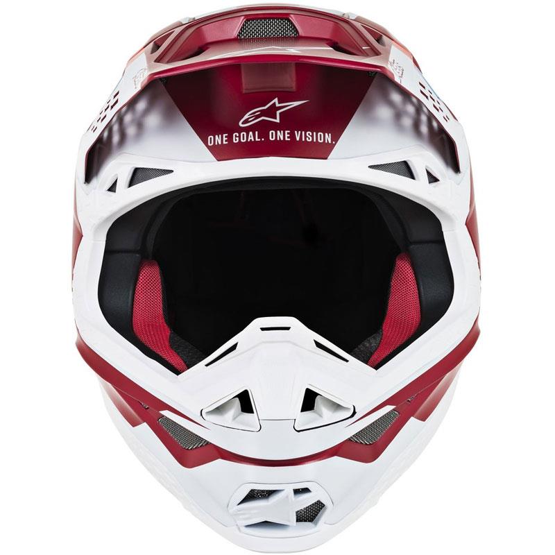 Alpinestars Supertech M8 Helmet Contact Dark Red/White XS Off Road MIPS DOT ECE - Picture 17 of 106