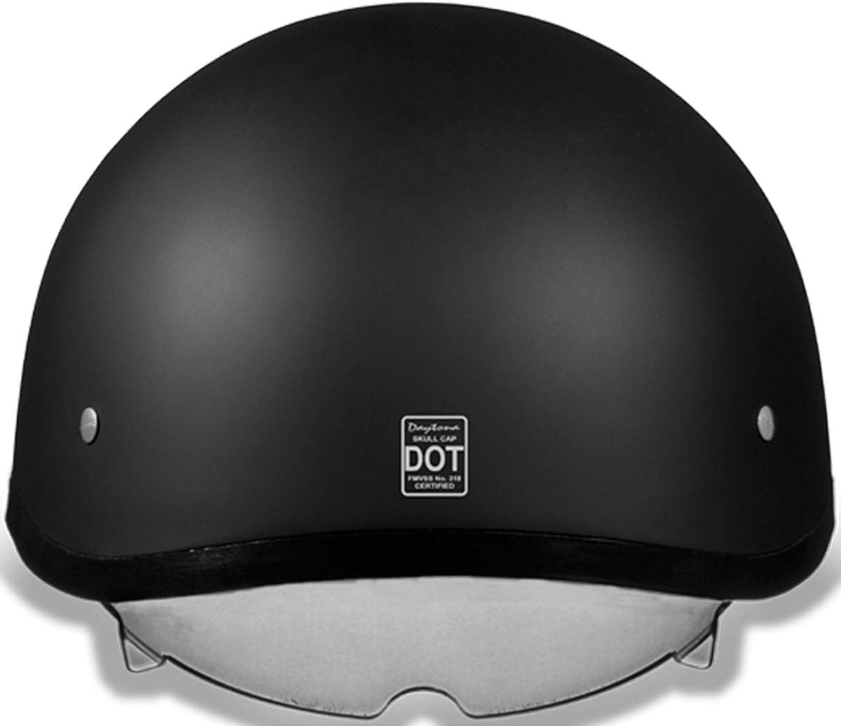 Daytona Skull Cap Inner Shield Shorty Half Helmet DOT Approved XS2XL