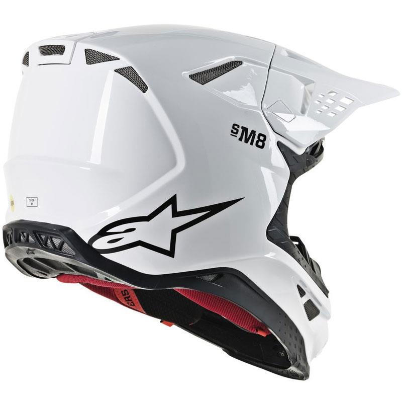 Alpinestars Supertech M8 Helmet Contact Dark Red/White XS Off Road MIPS DOT ECE - Picture 14 of 106
