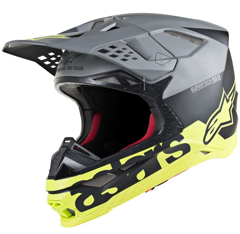 Alpinestars Supertech M8 Helmet Contact Dark Red/White XS Off Road MIPS DOT ECE - Picture 56 of 106