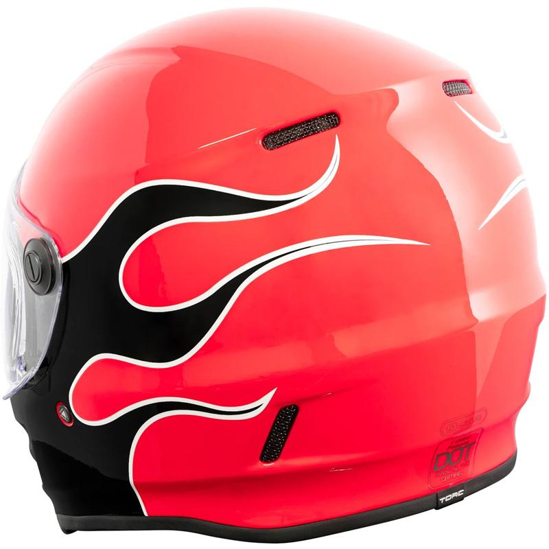 Torc Pomona T9 Helmets Motorcycle Full Face Retro Anti- Fog Shield DOT XS-2XL - Picture 38 of 49