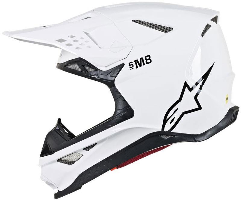 Alpinestars Supertech M8 Helmet Contact Dark Red/White XS Off Road MIPS DOT ECE - Picture 11 of 106