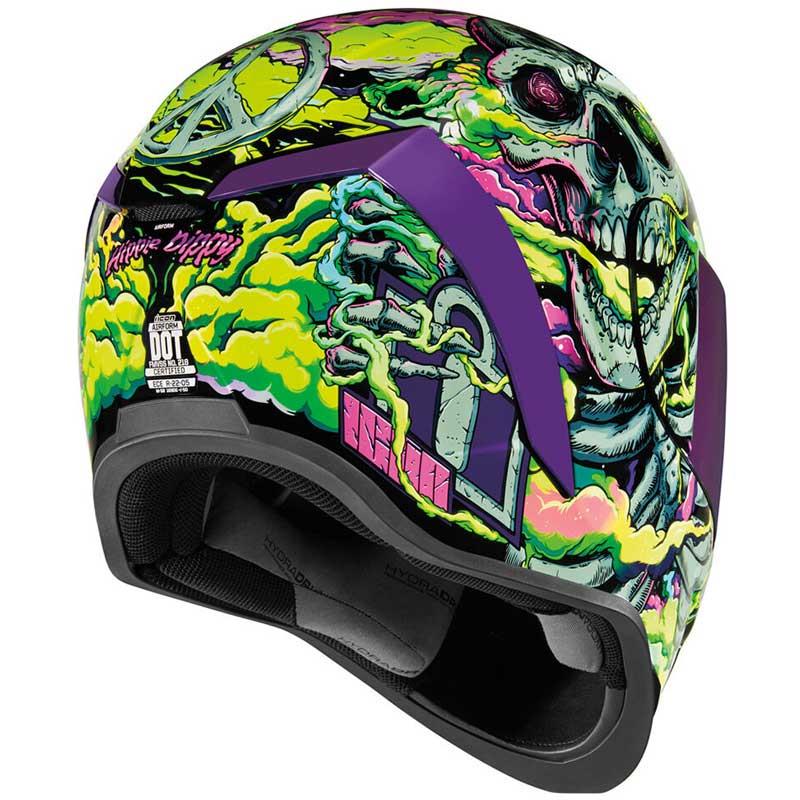ICON Airform Helmet Inner Sun Shield HydraDry Removable Liner DOT ECE XS-3XL - Picture 15 of 78