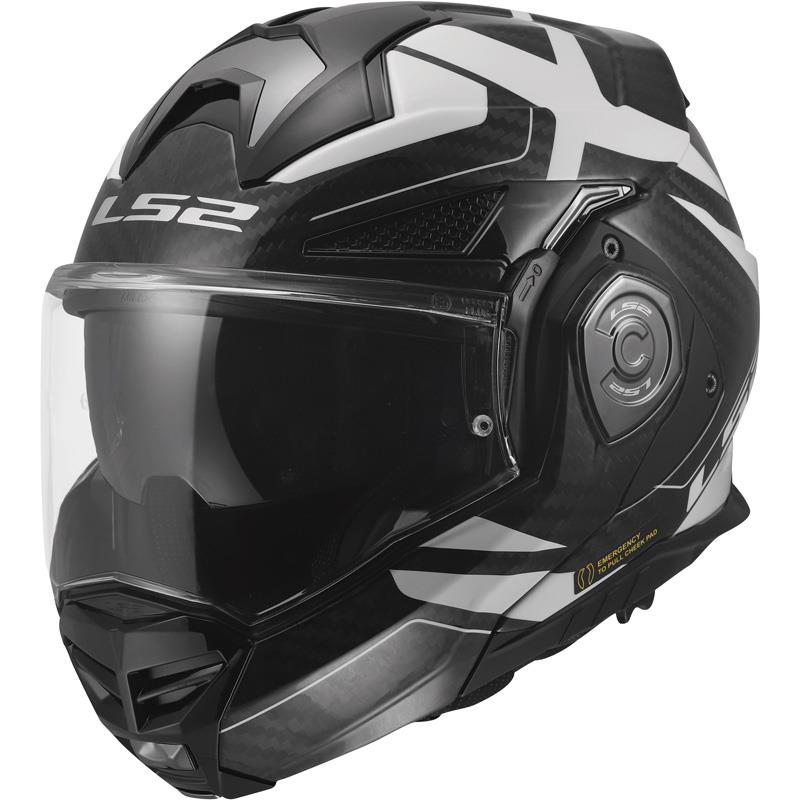 LS2 Advant X Carbon Helmet Modular Convertible Pinlock Inner Shied