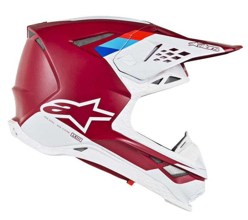 Alpinestars Supertech M8 Helmet Contact Dark Red/White XS Off Road MIPS DOT ECE - Picture 18 of 106