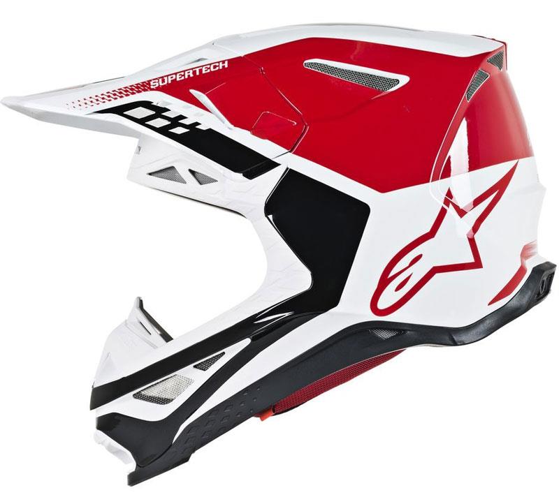 Alpinestars Supertech M8 Helmet Contact Dark Red/White XS Off Road MIPS DOT ECE - Picture 32 of 106