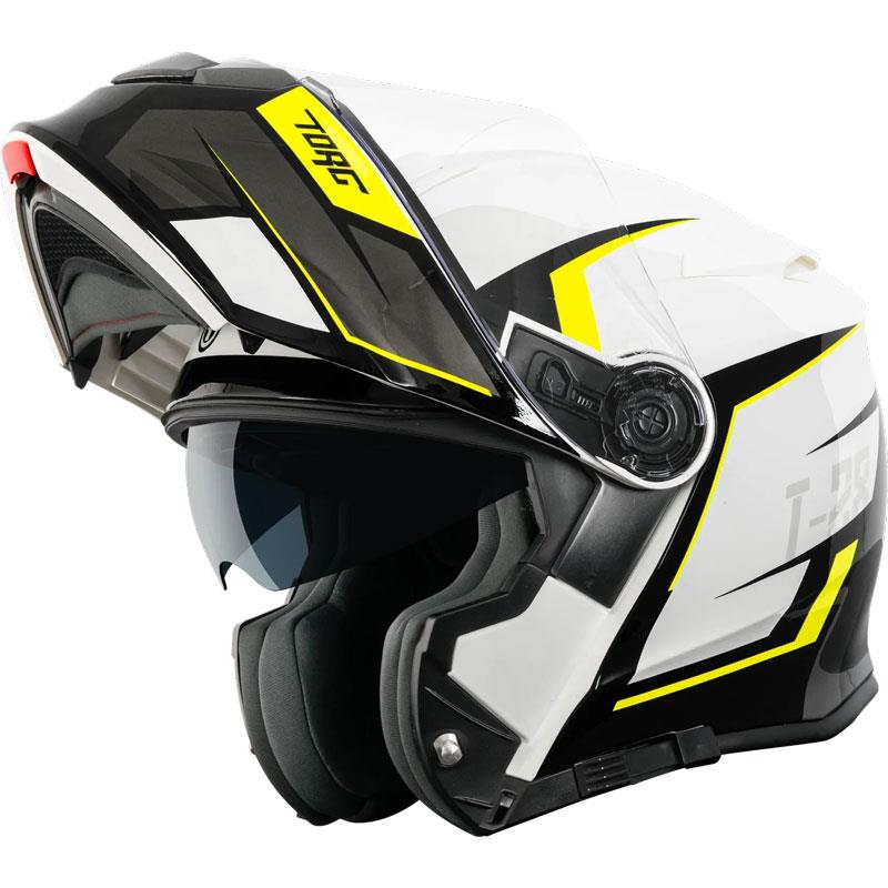 Torc T28 T28B Helmet Bluetooth or without - Flip Up Modular Inner Shield DOT ECE - Picture 100 of 103