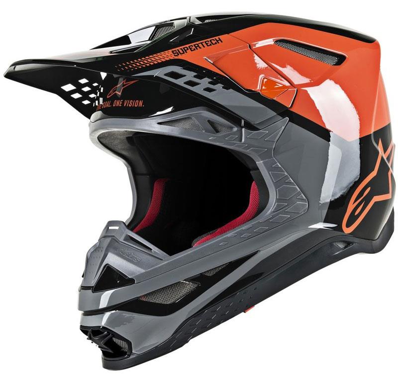 Alpinestars Supertech M8 Helmet Contact Dark Red/White XS Off Road MIPS DOT ECE - Picture 23 of 106