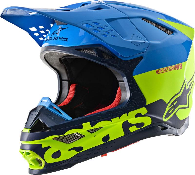 Alpinestars Supertech M8 Helmet Contact Dark Red/White XS Off Road MIPS DOT ECE - Picture 70 of 106