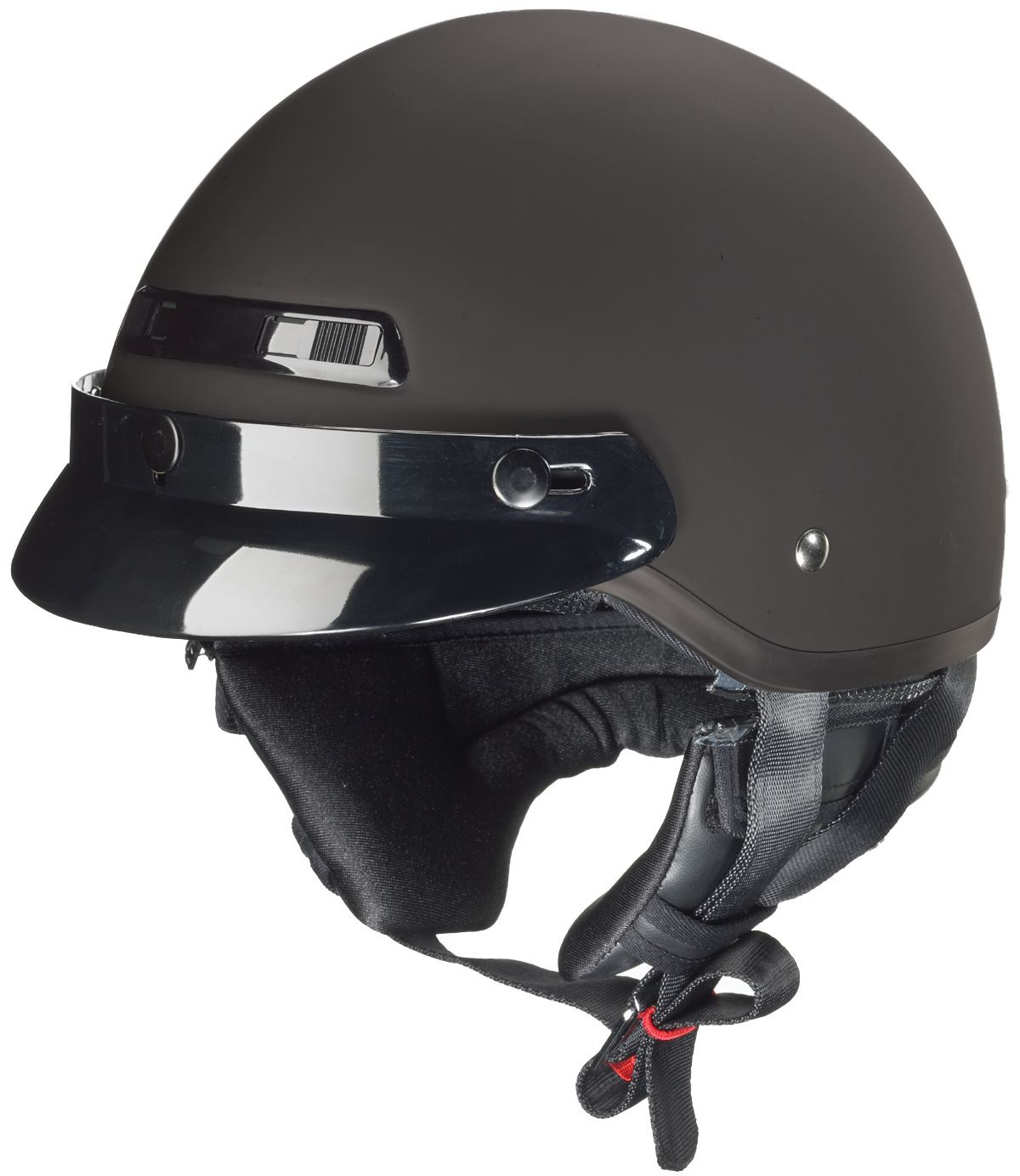 Zox Banos STG Half Helmet w/ Removable Neck Curtain Fiberglass Shell