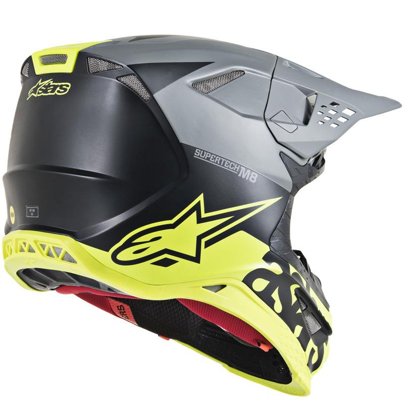 Alpinestars Supertech M8 Helmet Contact Dark Red/White XS Off Road MIPS DOT ECE - Picture 61 of 106