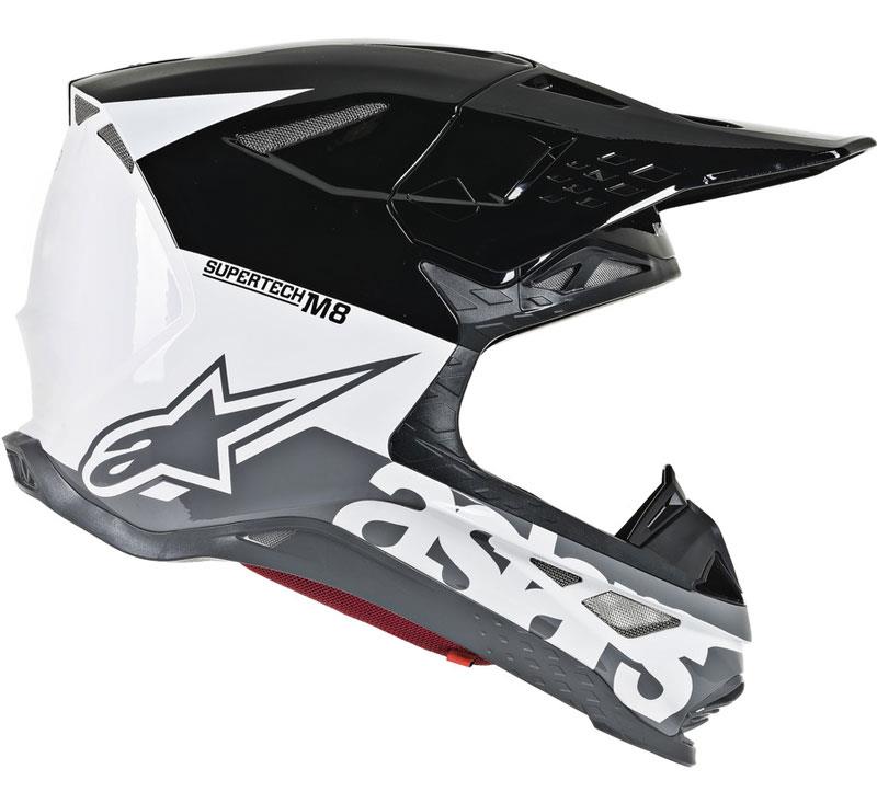 Alpinestars Supertech M8 Helmet Contact Dark Red/White XS Off Road MIPS DOT ECE - Picture 66 of 106