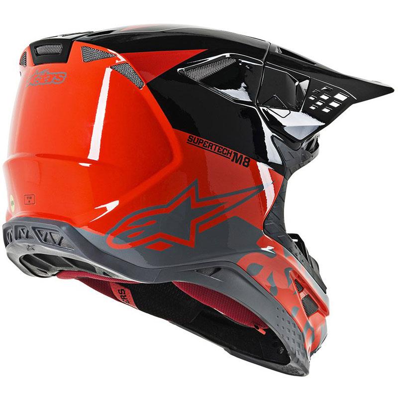 Alpinestars Supertech M8 Helmet Contact Dark Red/White XS Off Road MIPS DOT ECE - Picture 54 of 106