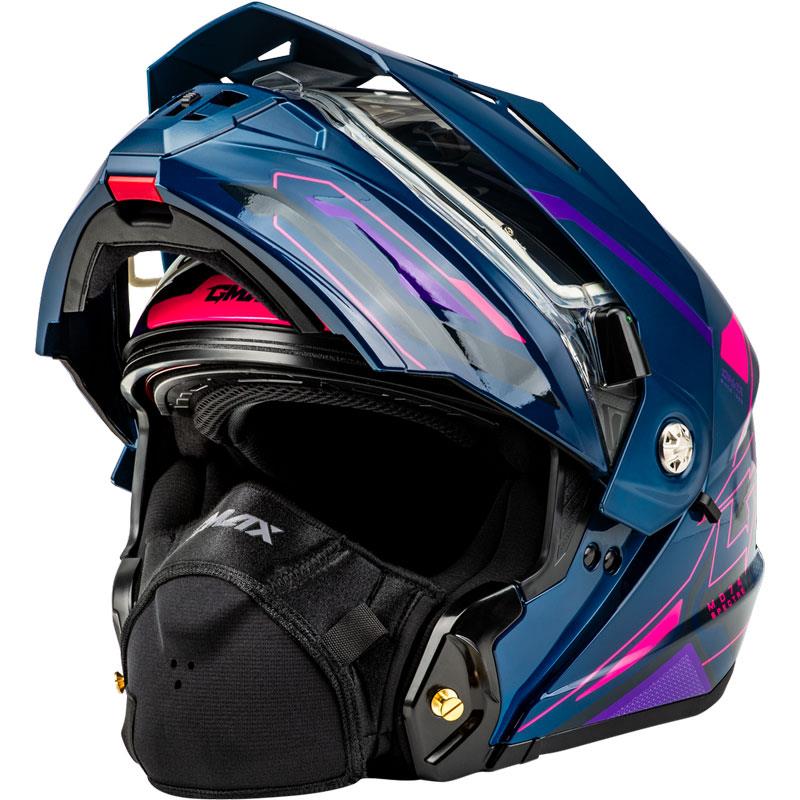Gmax MD-74S Snow Motorcycle Helmet Modular Inner Shield Dual or Electric XS-3XL - Picture 24 of 32