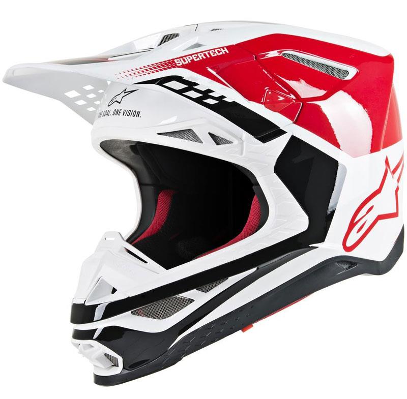Alpinestars Supertech M8 Helmet Contact Dark Red/White XS Off Road MIPS DOT ECE - Picture 30 of 106