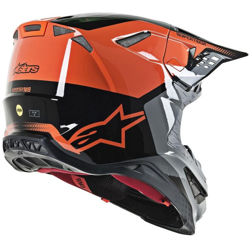 Alpinestars Supertech M8 Helmet Contact Dark Red/White XS Off Road MIPS DOT ECE - Picture 28 of 106