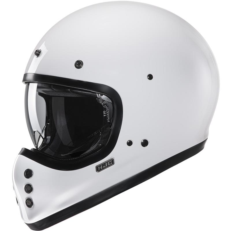 HJC V60 Helmet Full Face Retro Fiberglass Inner Shield Speaker Pocket DOT XS-2XL - Picture 10 of 17