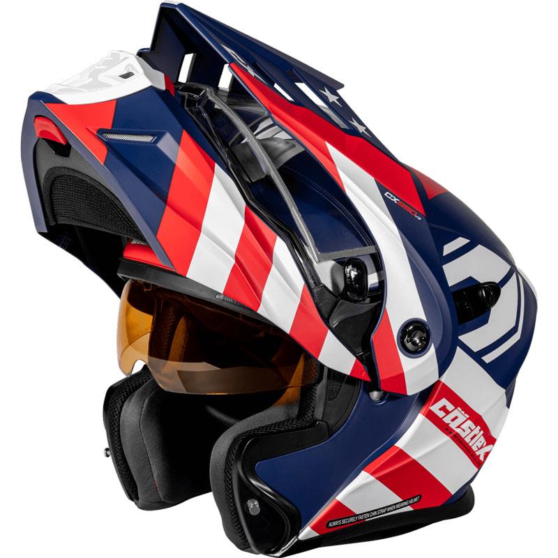 Castle X CX950 V2 Helmet Modular Flip Up Anti-Fog Inner Sun Shield DOT XS-3XL - Picture 10 of 54