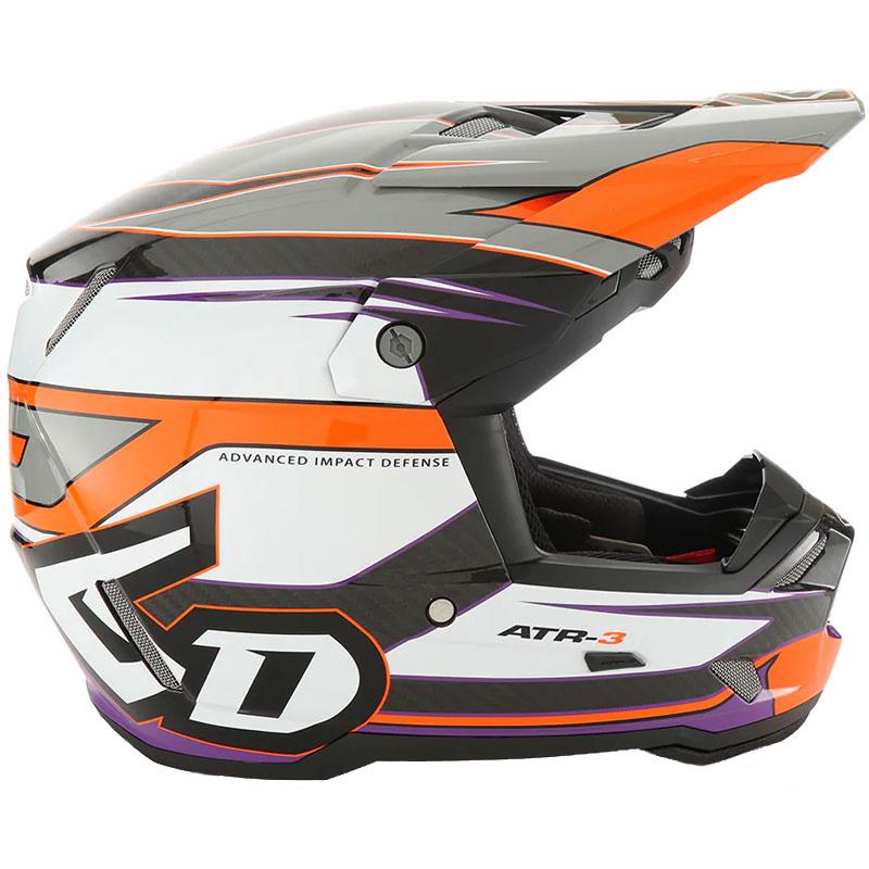 6D ATR-3 Helmet Off Road Dirt Bike Lightweight Speaker Pocket DOT FIM ECE XS-2XL - Picture 56 of 58