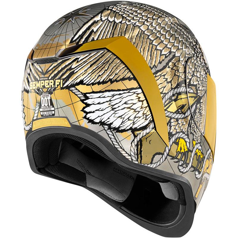 ICON Airform Helmet Inner Sun Shield HydraDry Removable Liner DOT ECE XS-3XL - Picture 50 of 78