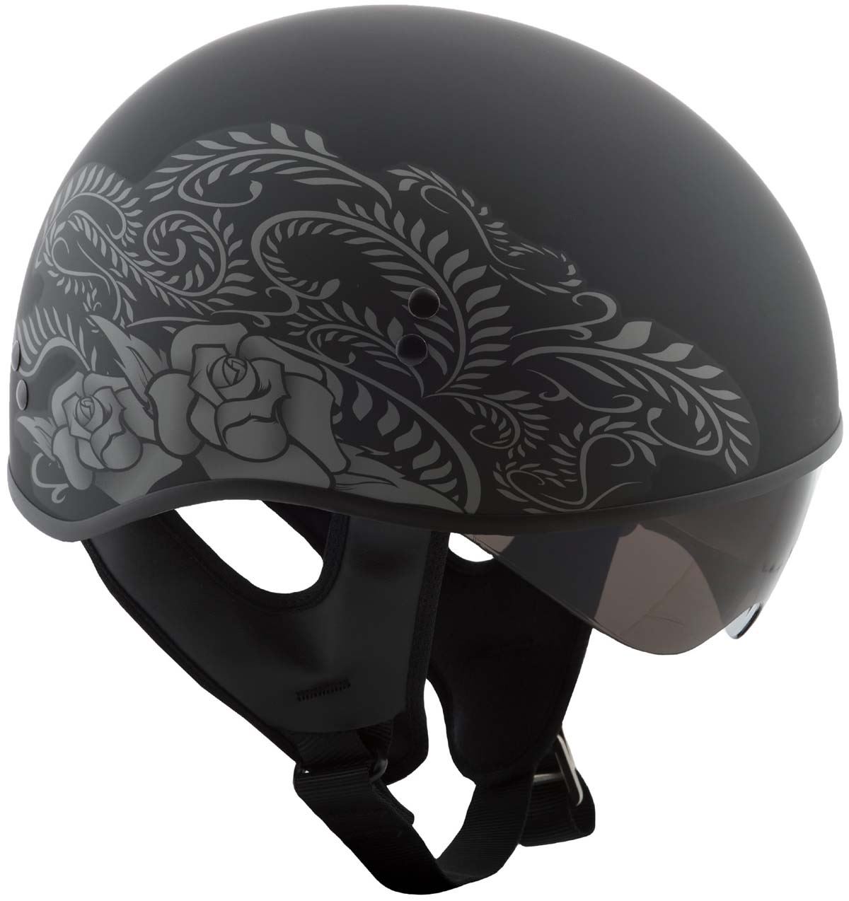 Kleidung, Helme & Schutz Helme & Kopfbekleidung Gmax GM45 Naked Adult Motorcycle Cruiser Half 1/