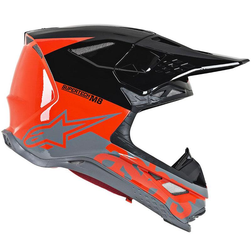 Alpinestars Supertech M8 Helmet Contact Dark Red/White XS Off Road MIPS DOT ECE - Picture 52 of 106