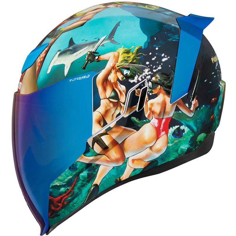 ICON Airflite Helmet Inner Sun Shield HydraDry Liner DOT ECE XS-3XL 2020-21 - Picture 37 of 110