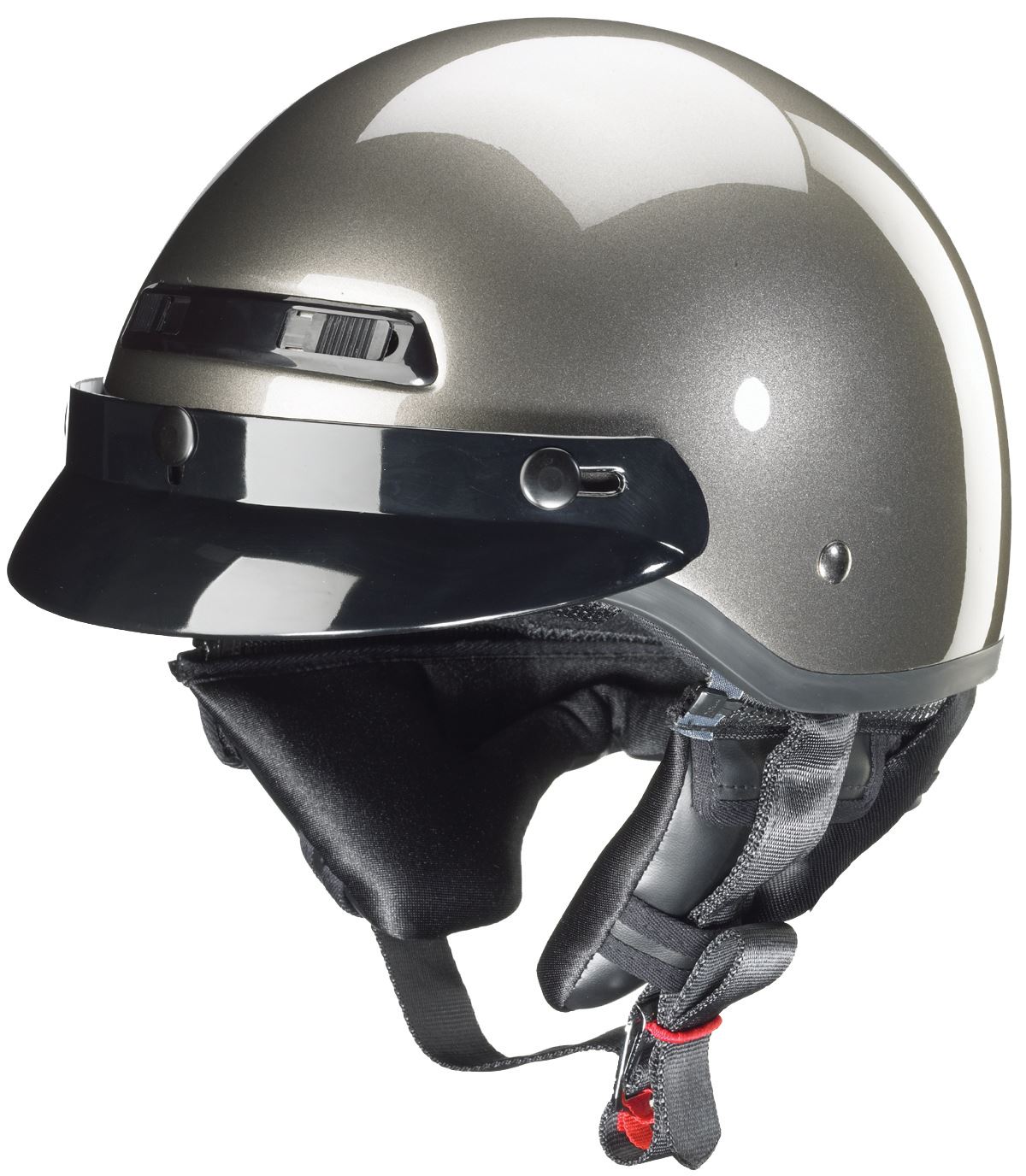 Zox Banos STG Half Helmet w/ Removable Neck Curtain Fiberglass Shell