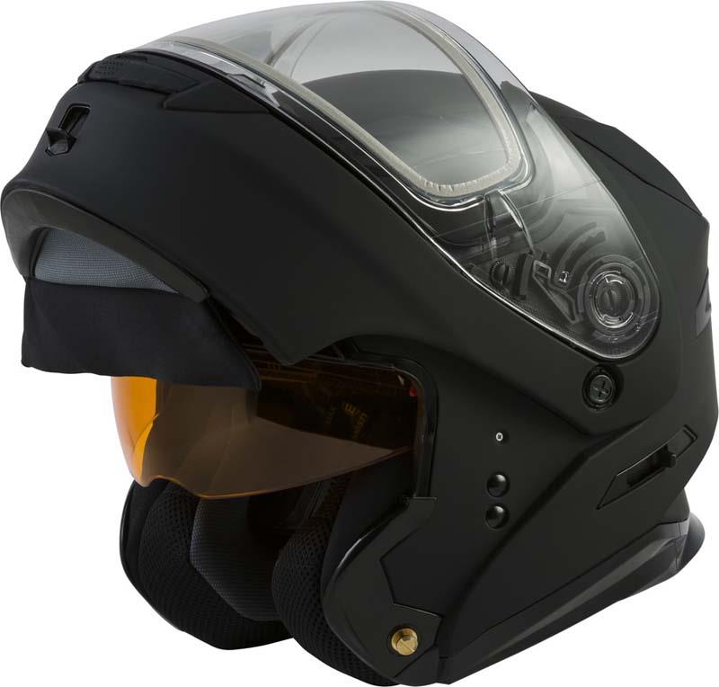 GMAX MD01S Helmet Snowmobile Flip Up Modular Dual or Electric Shield