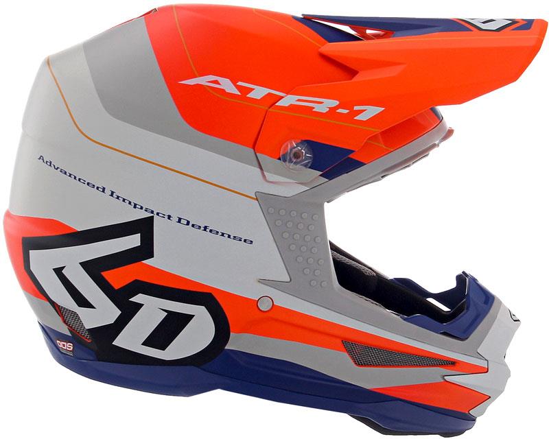 6D ATR-1 Helmet Off Road Dirt Bike MX Removable Liner XS-2XL DOT ECE ACU - Foto 46 di 68