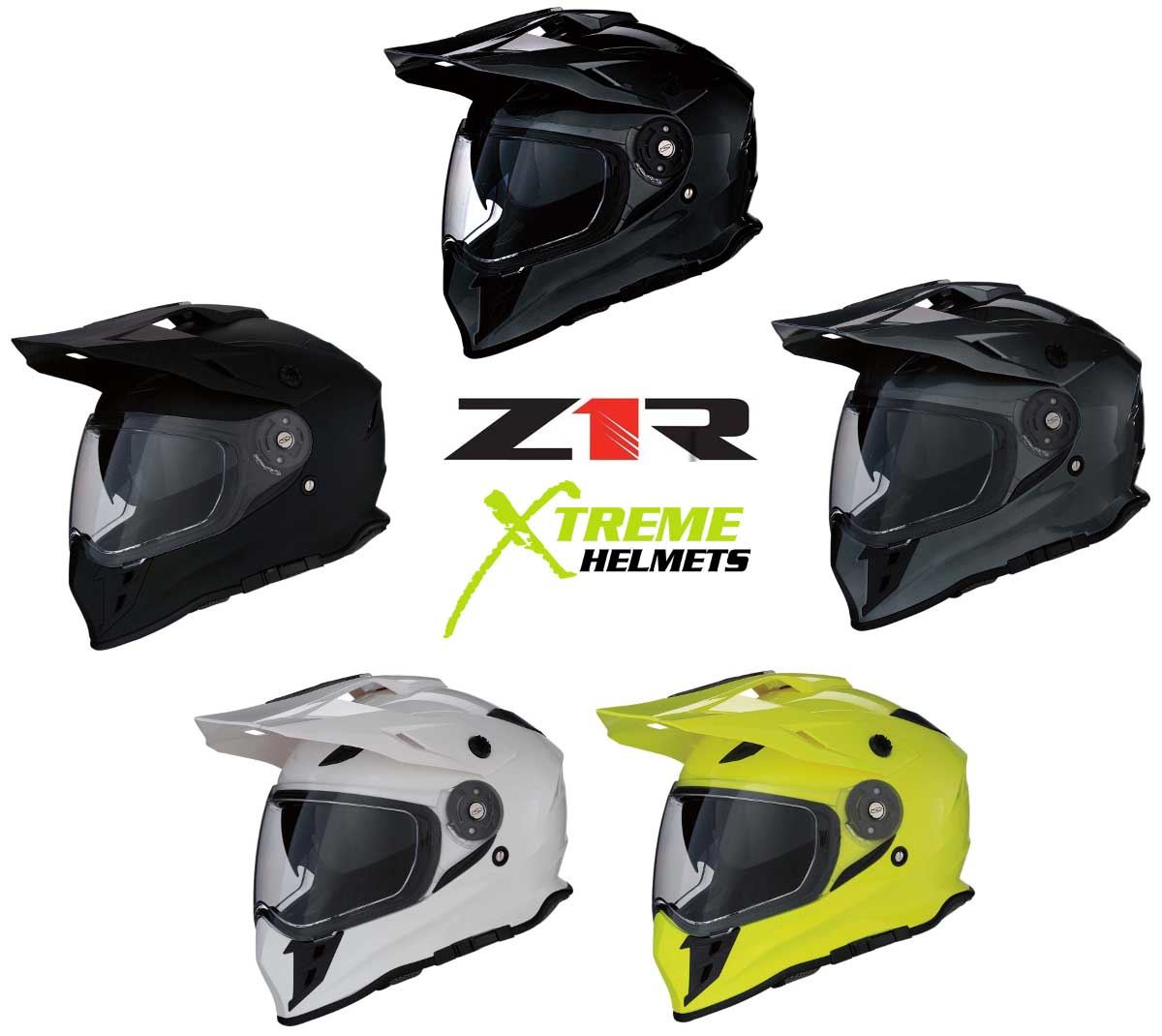 Z1R Range Helmet Dual Sport ADV Adventure Inner Sun Visor Removable