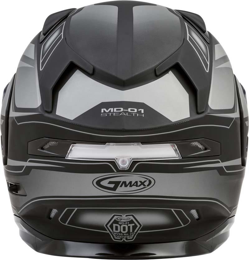 Gmax MD01 Helmet Flip Up Modular Inner Sun Shield LED Rear Light ECE