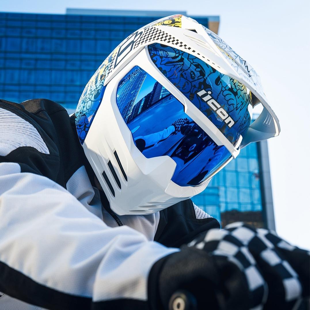 ICON Elsinore Helmet Flip Up Modular Lightweight Moisture Wicking DOT XS-3XL - Picture 33 of 53